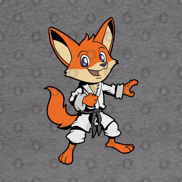 Comic fox does karate by Modern Medieval Design